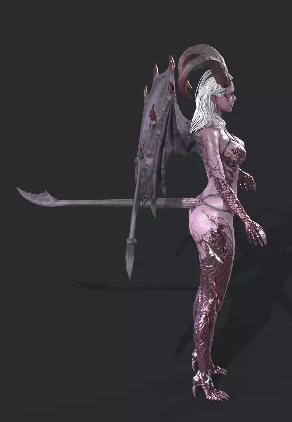 BANSHEE Low-poly 3D model_6