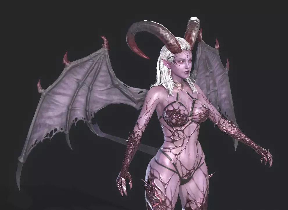 BANSHEE Low-poly 3D model_14