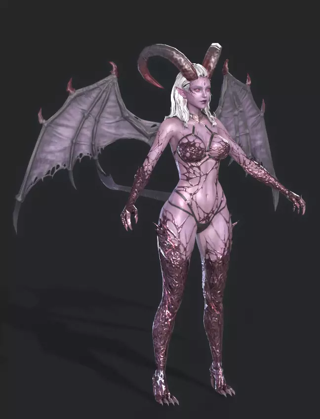 BANSHEE Low-poly 3D model_7