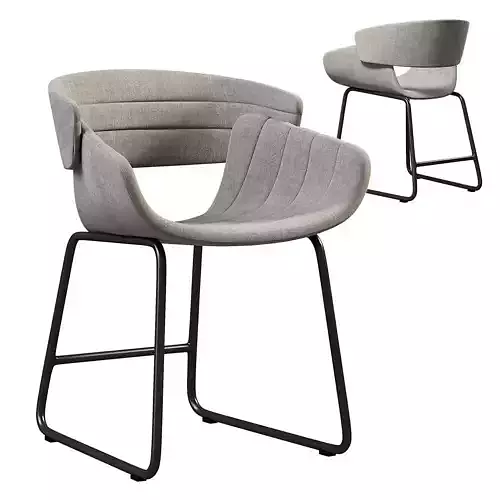 Racer Dining Chair Tait Tomato Low-poly 3D model