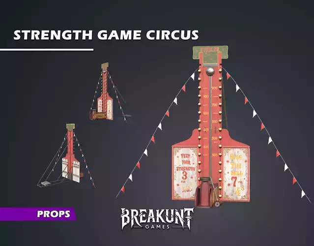 Strength Game Circus - 3d Model