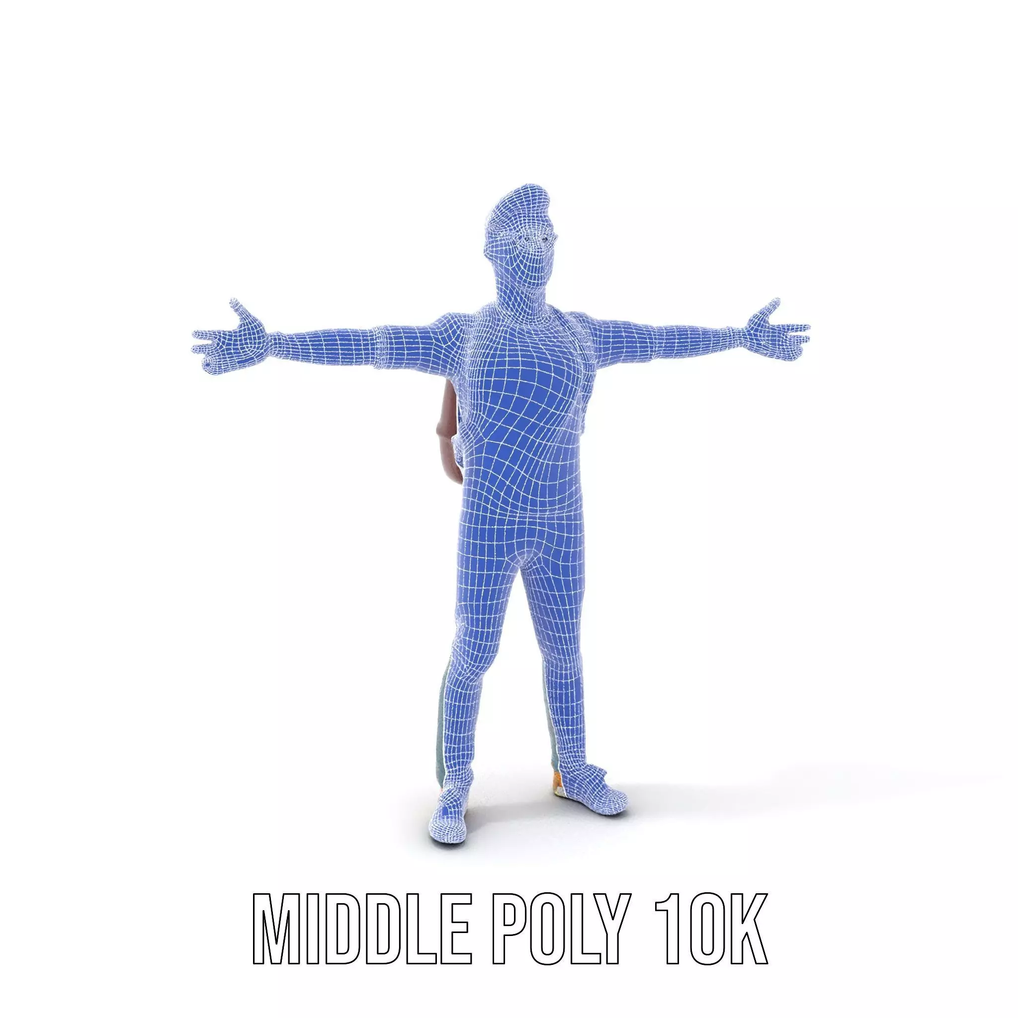 Casual Young Man with Glasses Model Pack Low-poly 3D model_30