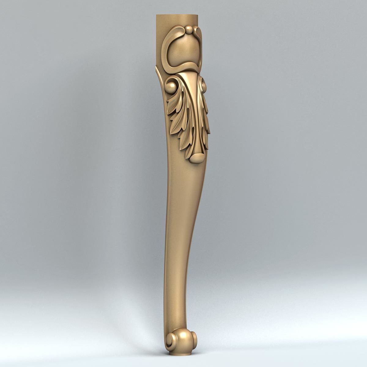 Furniture leg 006 3D model_1