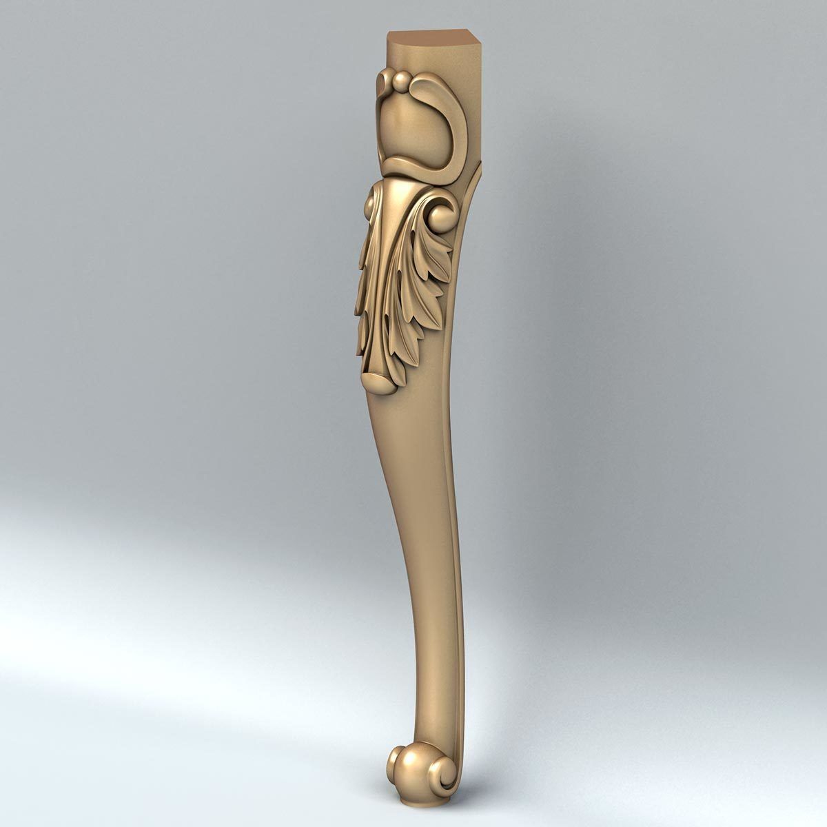 Furniture leg 006 3D model_4