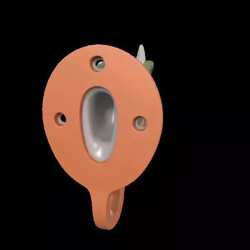 Dino Head Wall Hook 3D print model_27