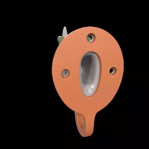 Dino Head Wall Hook 3D print model_30