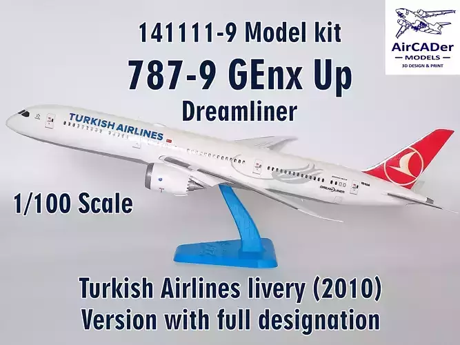 141111-9 Model kit Boeing 787-9 GEnx Up 3D print model