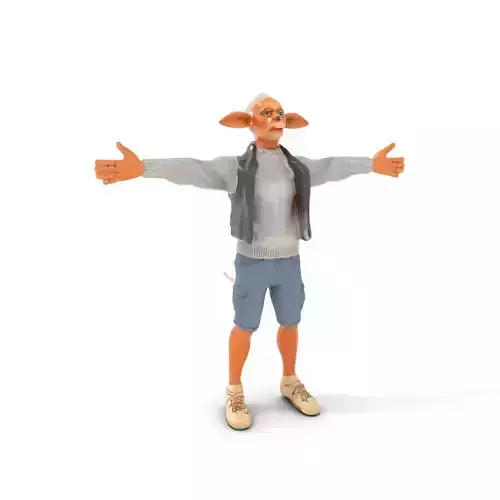 Fantasy Creature Character Model Pack with Casual Attire