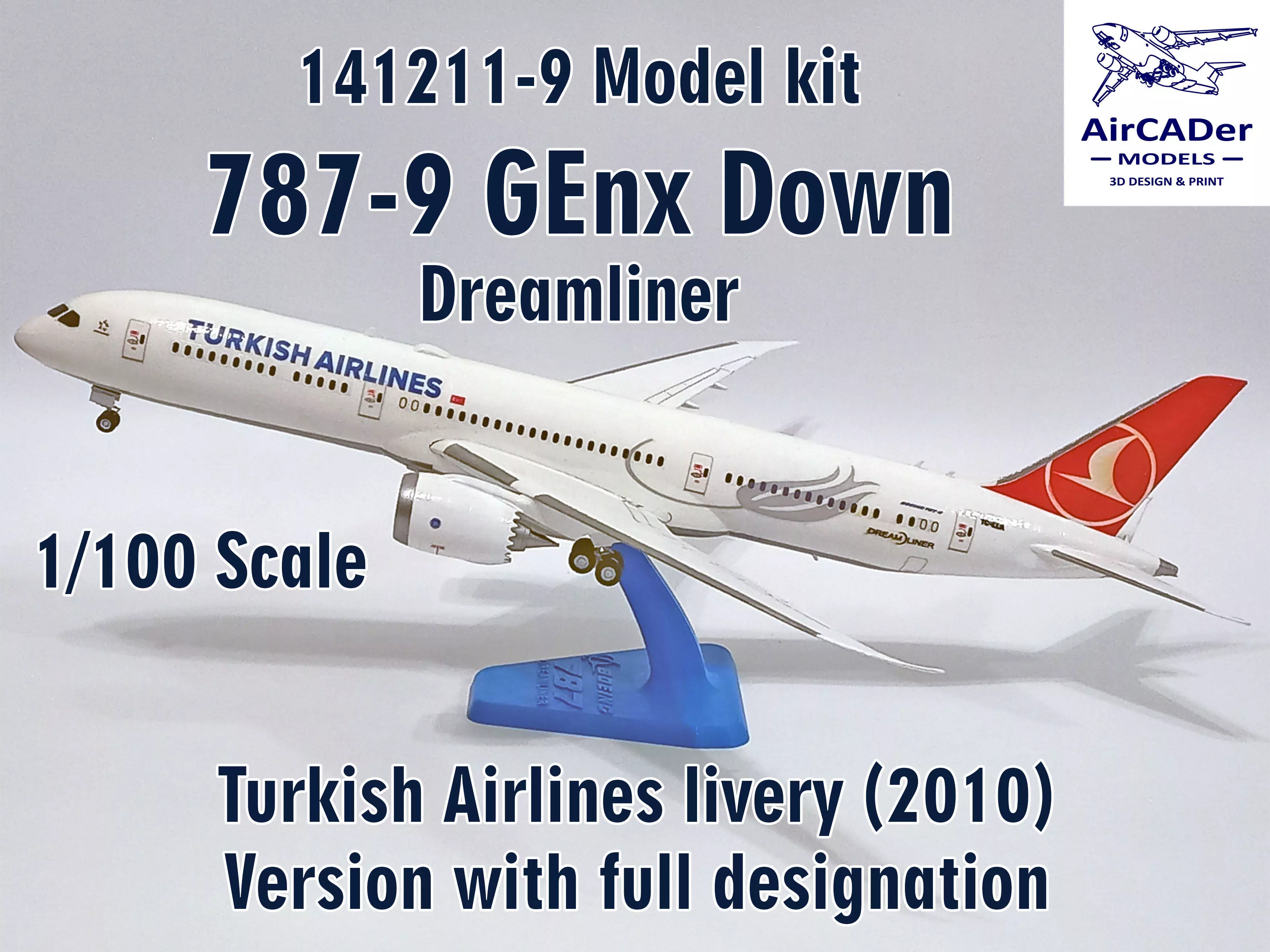 141211-9 Model kit Boeing 787-9 GEnx Down 3D print model