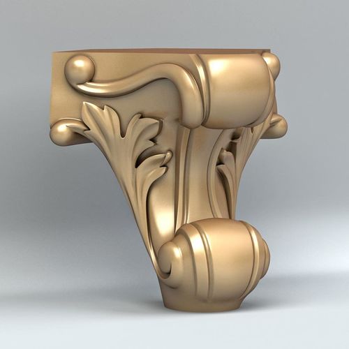 Furniture leg 007 Free 3D model