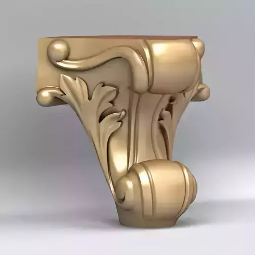 Furniture leg 007 Free 3D model