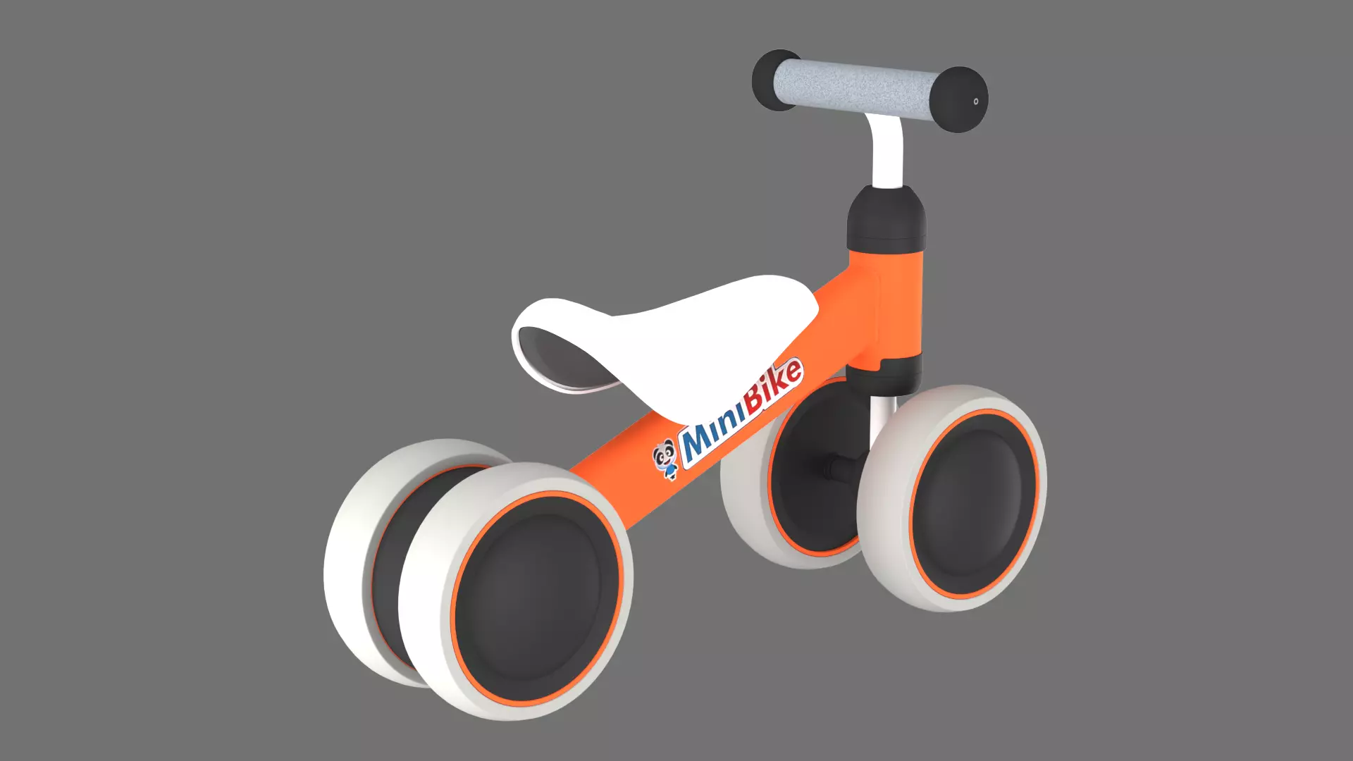 Childrens balance bike 3D Model 3D model_4