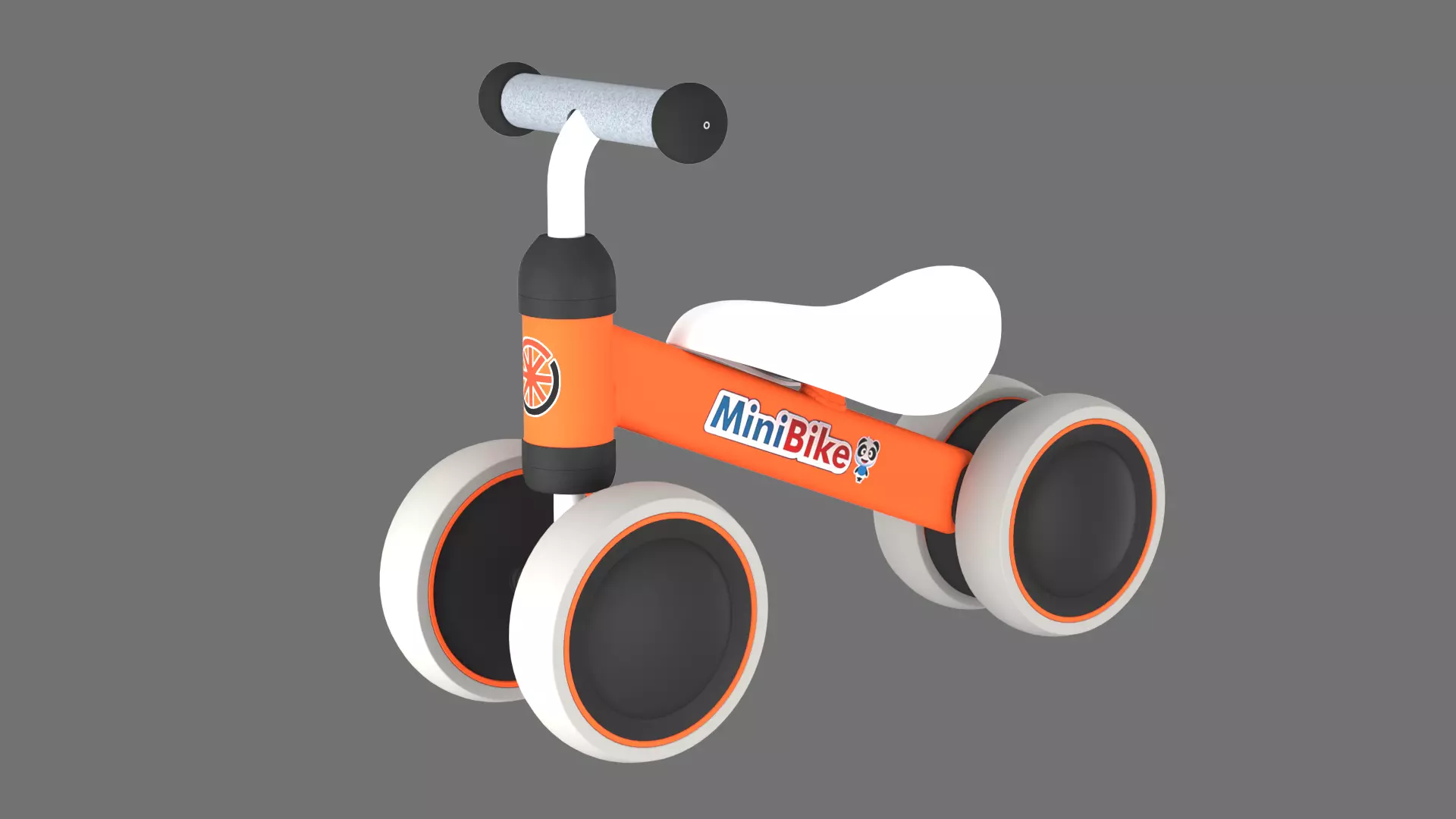 Childrens balance bike 3D Model 3D model_12