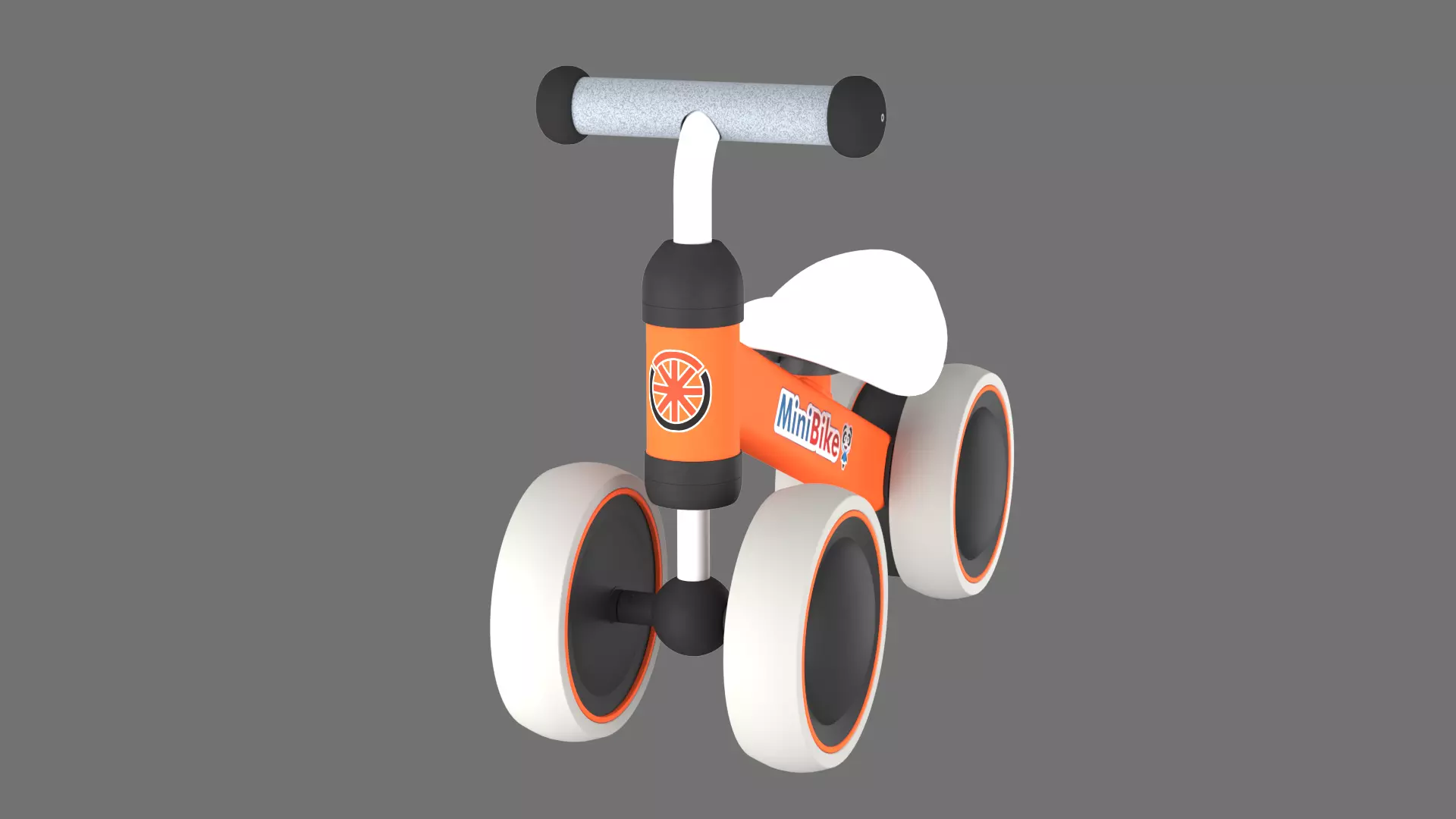 Childrens balance bike 3D Model 3D model_11