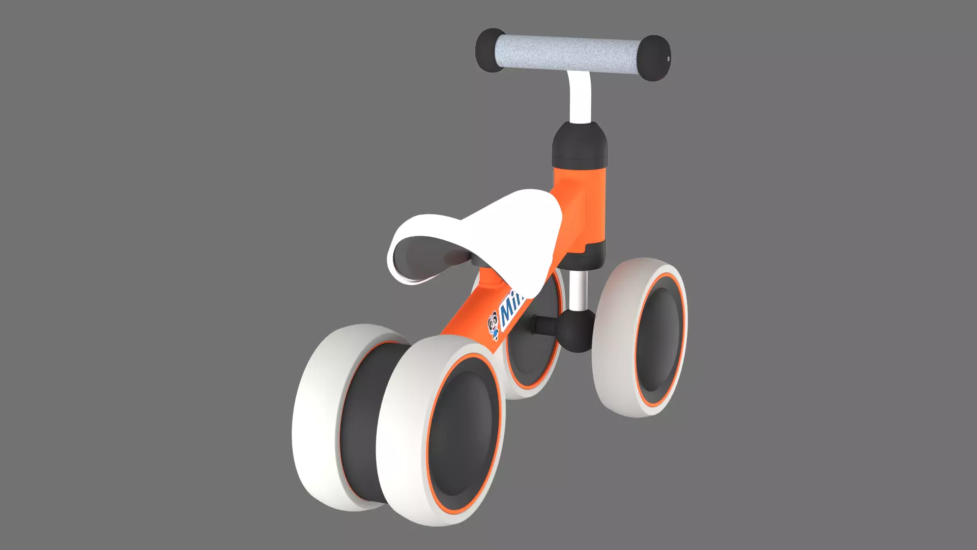 Childrens balance bike 3D Model 3D model_3