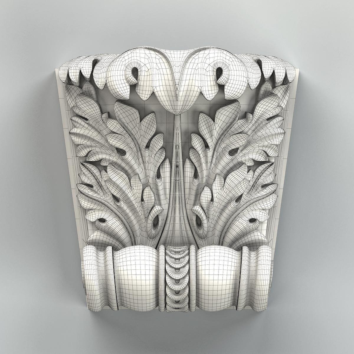 Corbel 010 3D model_6