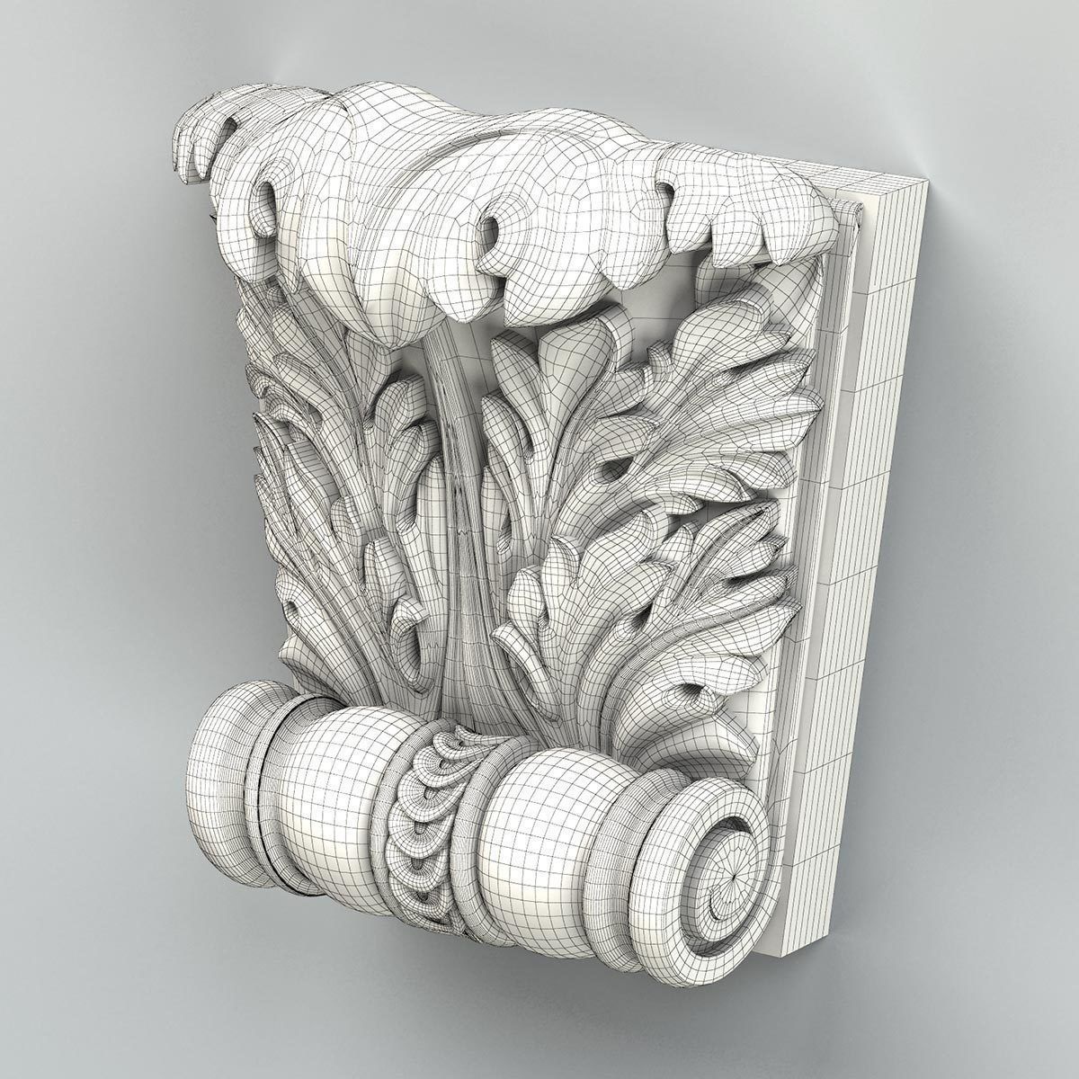 Corbel 010 3D model_7