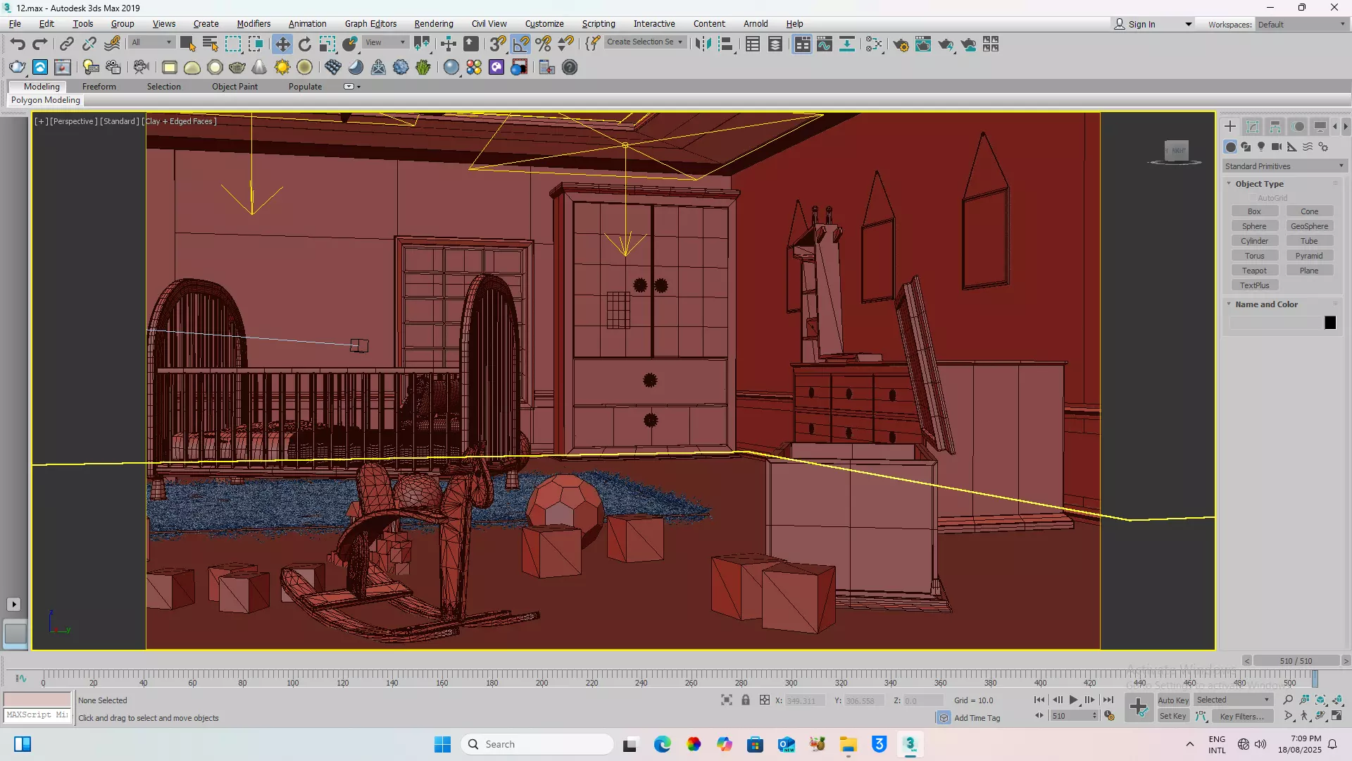 Baby Room 3D model Low-poly 3D model_7