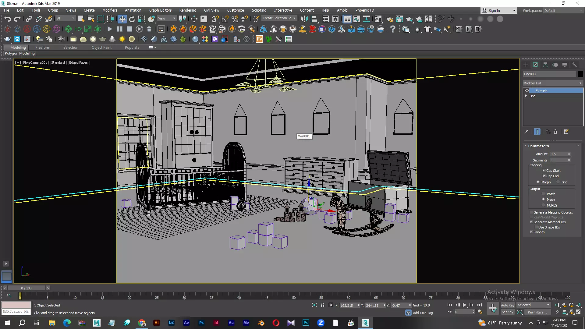 Baby Room 3D model Low-poly 3D model_8