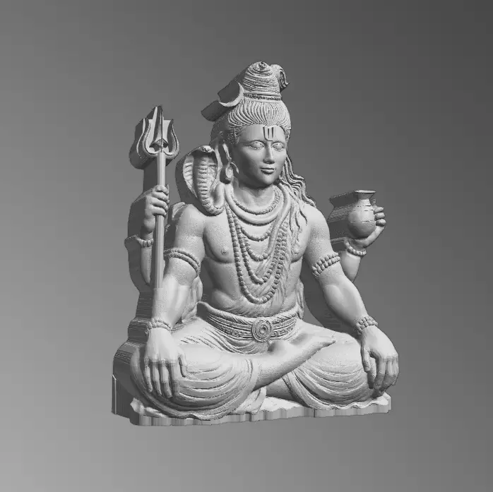 Mahadev Shiva 3D Model  3D print model_1