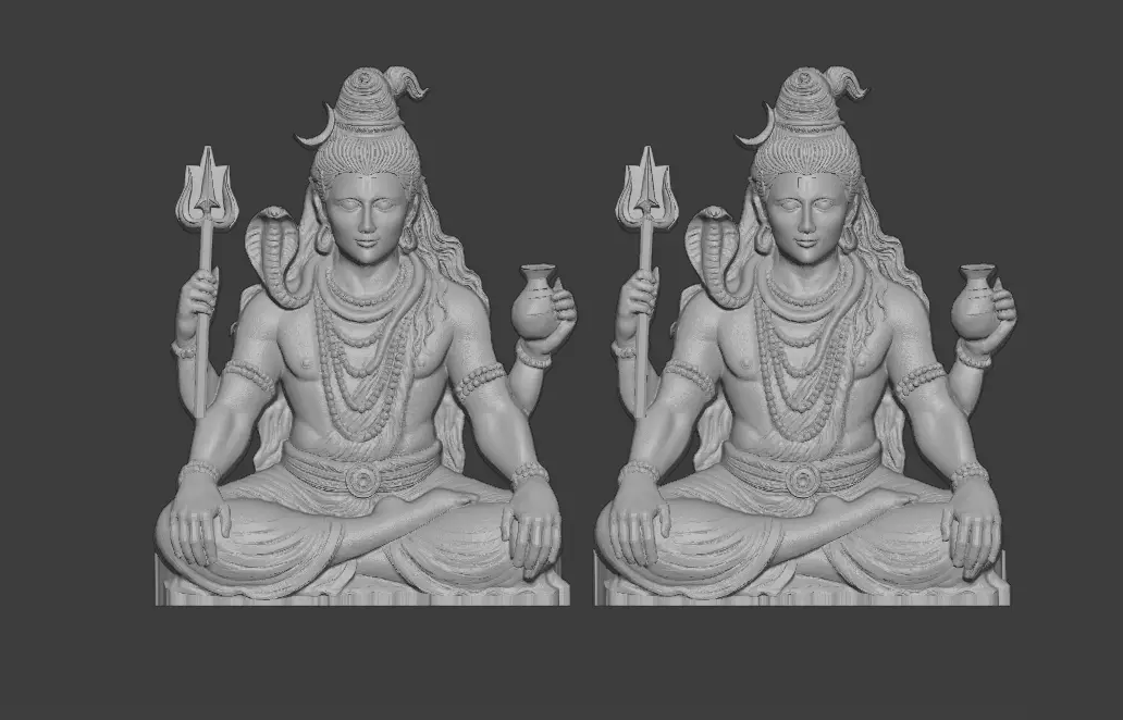 Mahadev Shiva 3D Model  3D print model_13