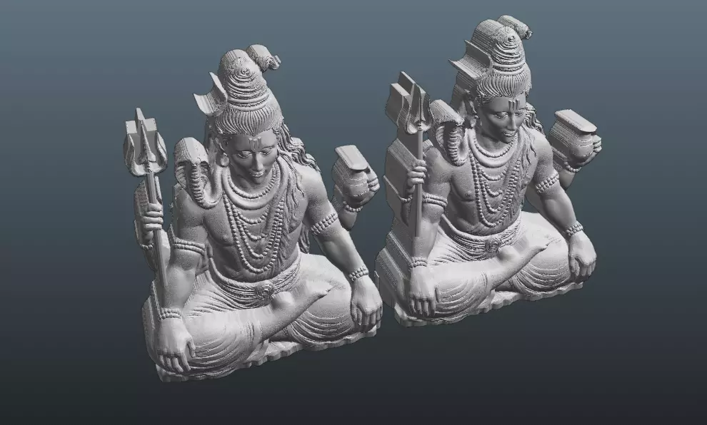 Mahadev Shiva 3D Model  3D print model_9