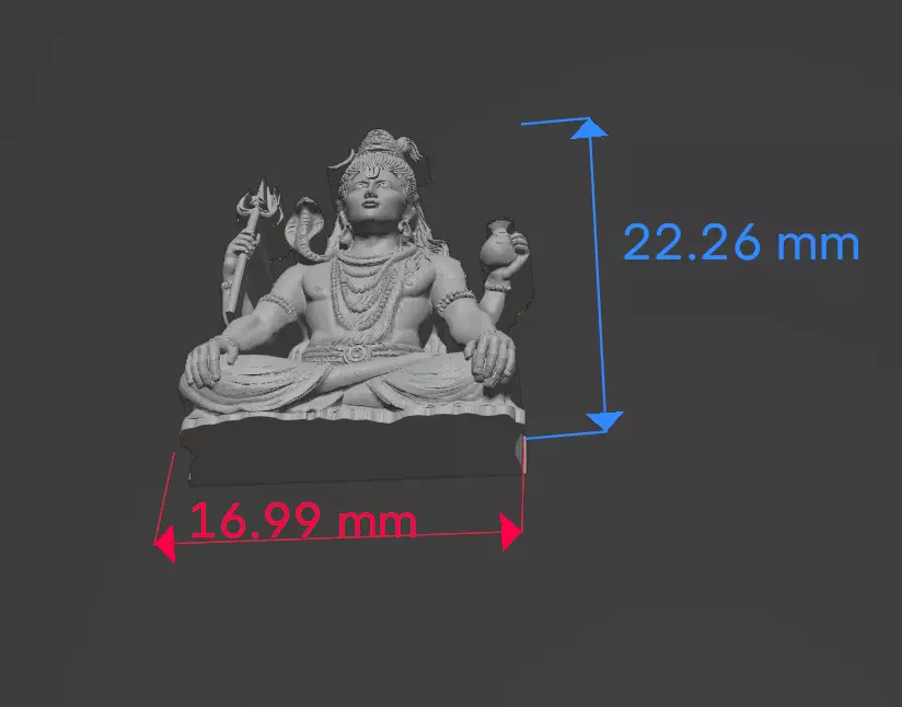 Mahadev Shiva 3D Model  3D print model_21