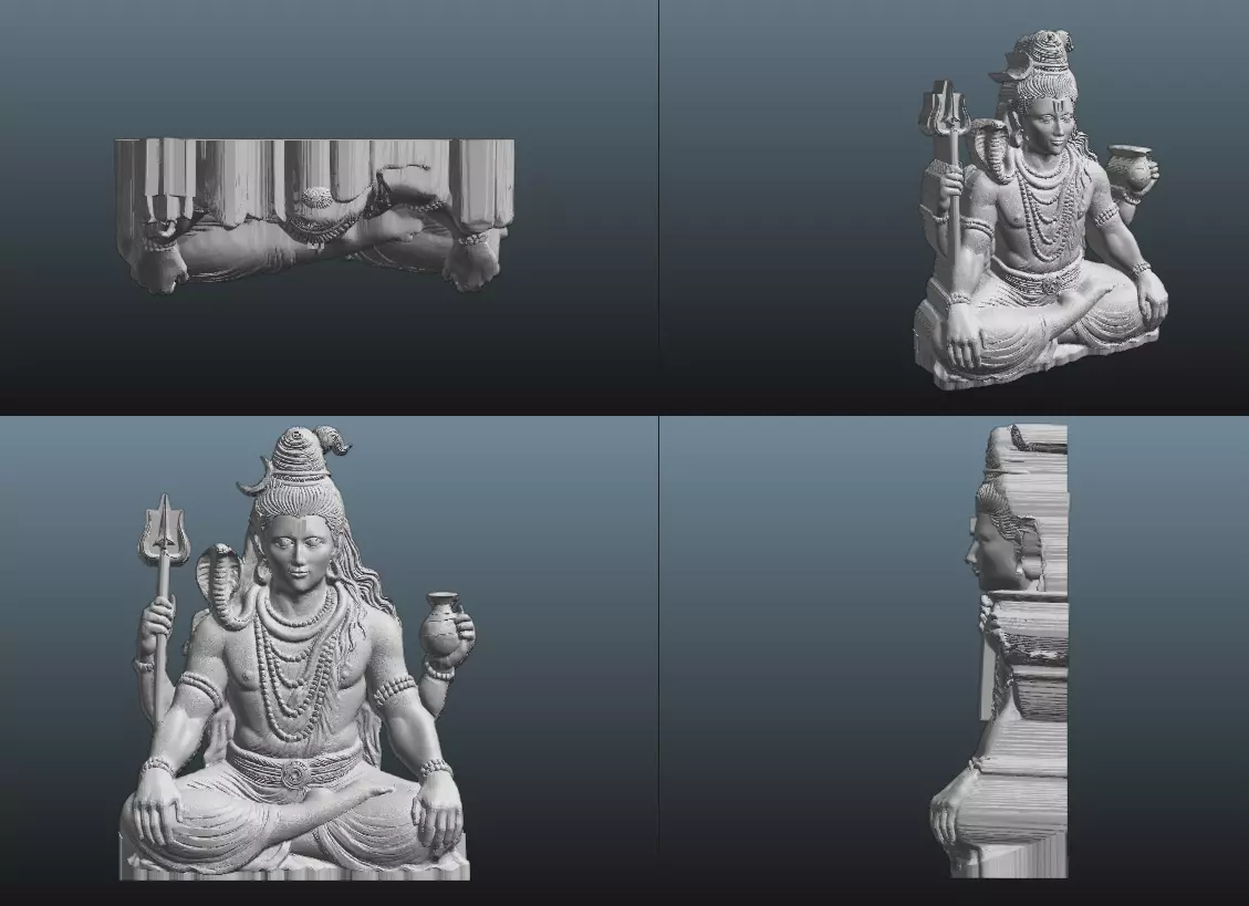 Mahadev Shiva 3D Model  3D print model_18