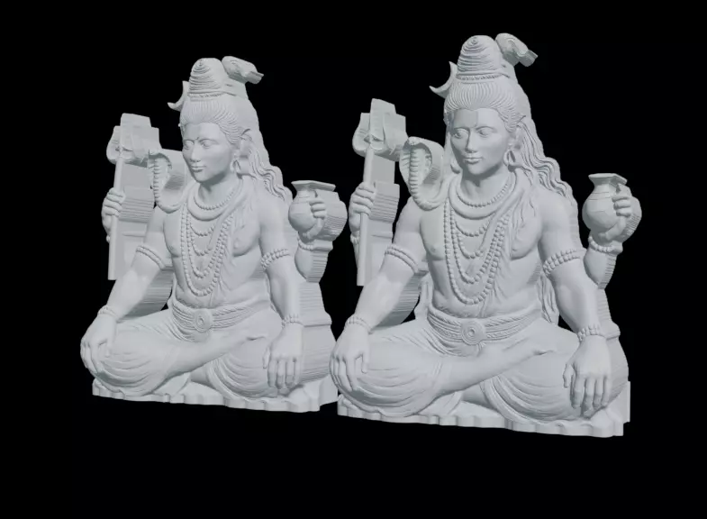 Mahadev Shiva 3D Model  3D print model_10