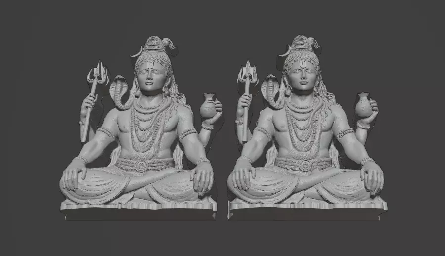 Mahadev Shiva 3D Model  3D print model_23