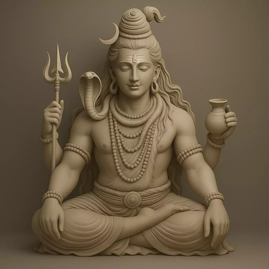 Mahadev Shiva 3D Model  3D print model_0