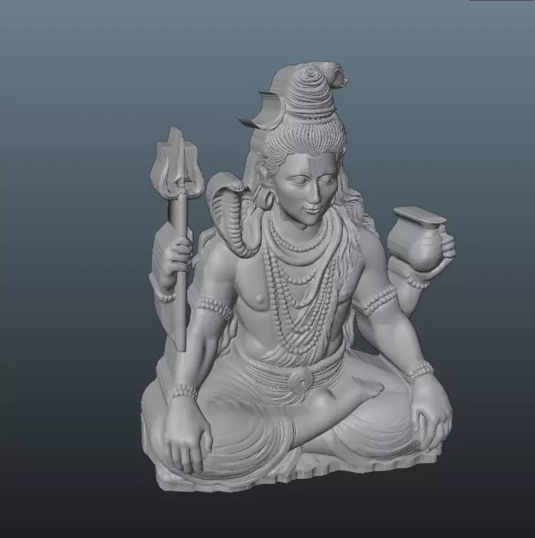 Mahadev Shiva 3D Model  3D print model_20