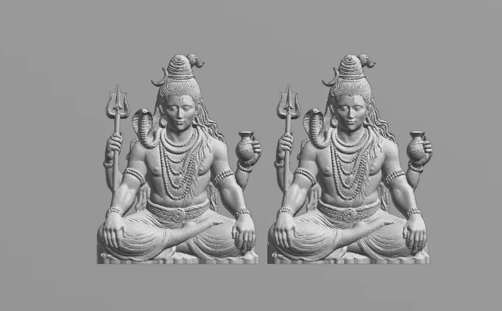 Mahadev Shiva 3D Model  3D print model_19
