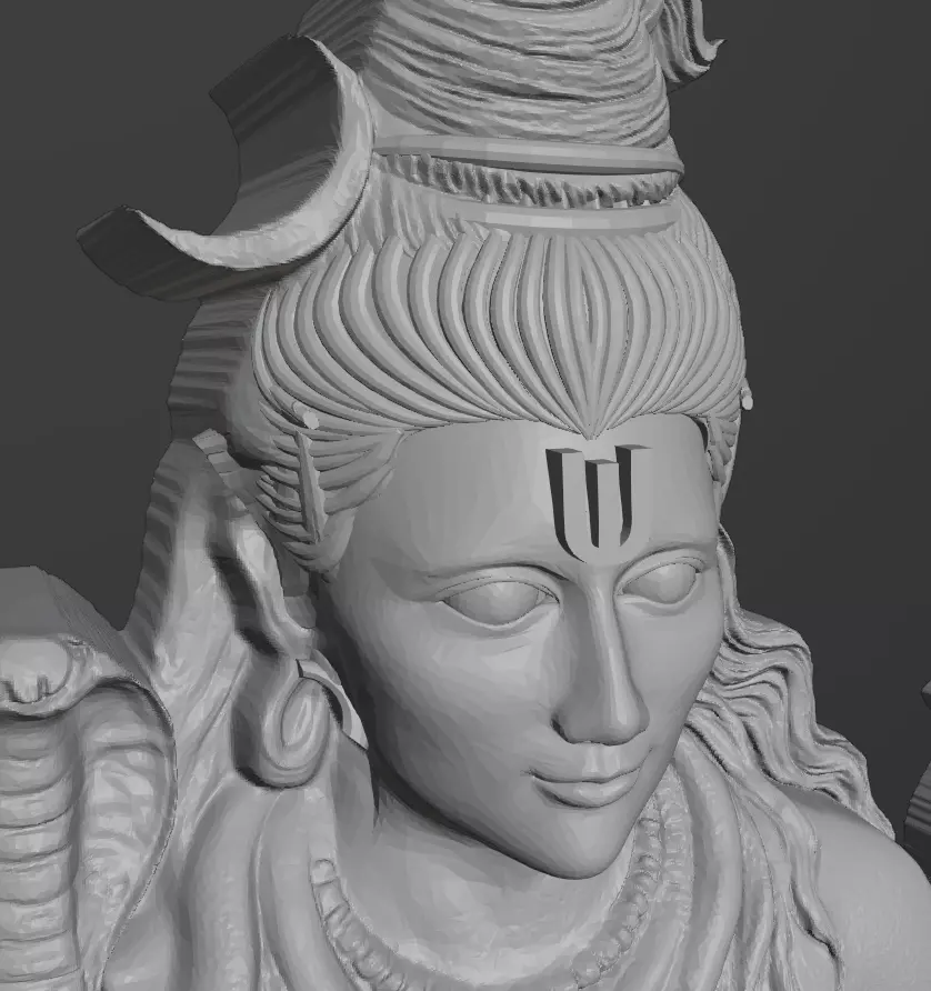Mahadev Shiva 3D Model  3D print model_5