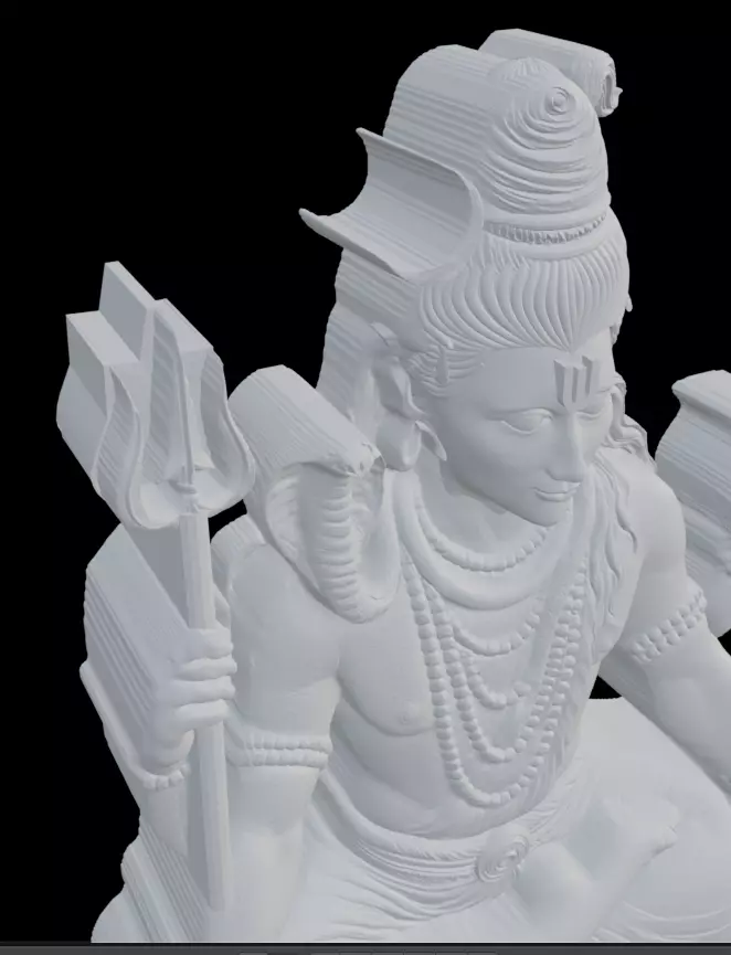 Mahadev Shiva 3D Model  3D print model_17