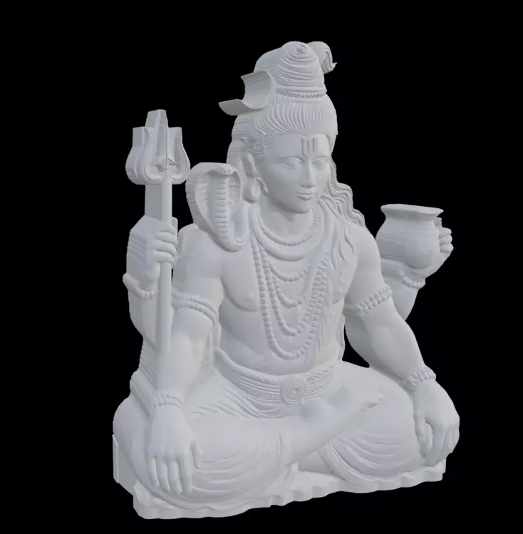 Mahadev Shiva 3D Model  3D print model_24