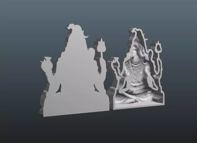 Mahadev Shiva 3D Model  3D print model_15