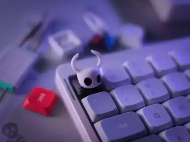 Hollow Knight and Hornet keycaps 3D print model