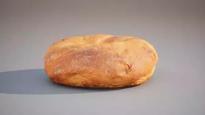 Bagel bread Game ready 5K triangles 4K PBR textures Low-poly 3D model 4
