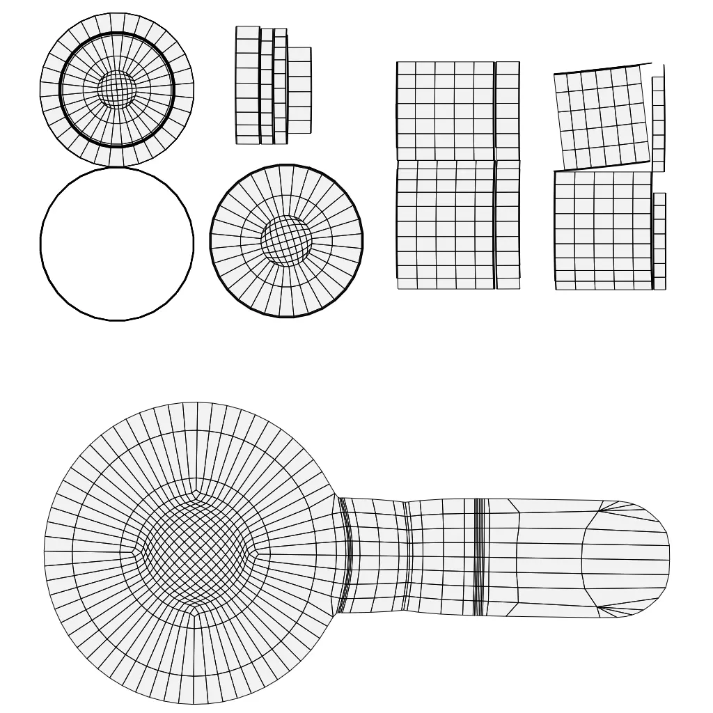 Aluminium Cylindrical Rounded Tin Can with Hood Low-poly 3D model_10