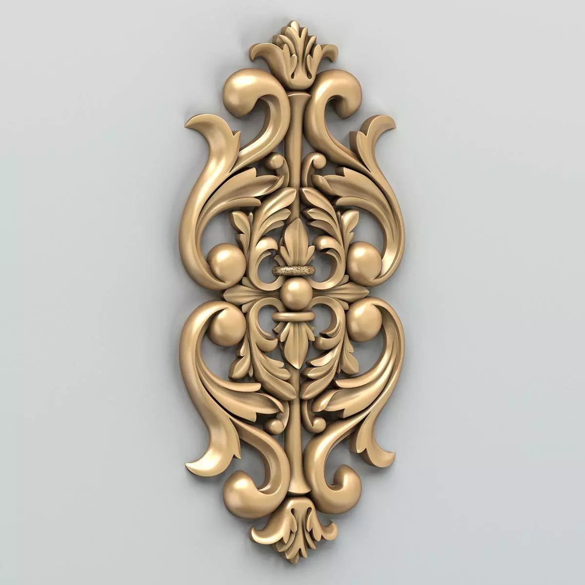 Carved decor central 014 3D model_0