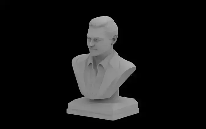 Leonardo DiCaprio bust 3d model file for 3d printer