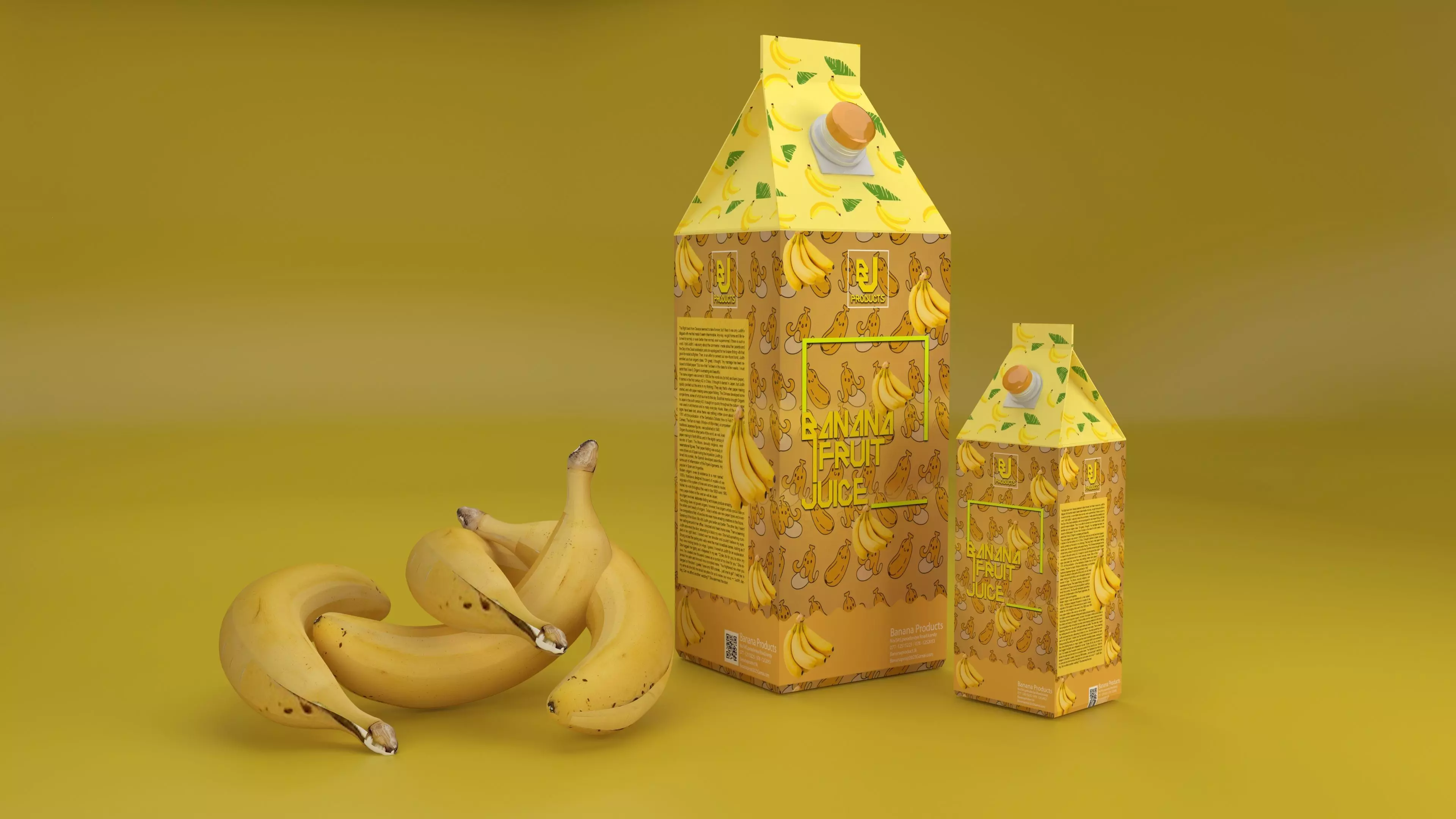 Bananas Low-poly 3D model Low-poly 3D model