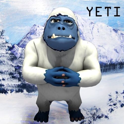 Yeti for Unity Low-poly 3D model