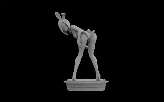 Bunny girl 3d model file for 3d printer
