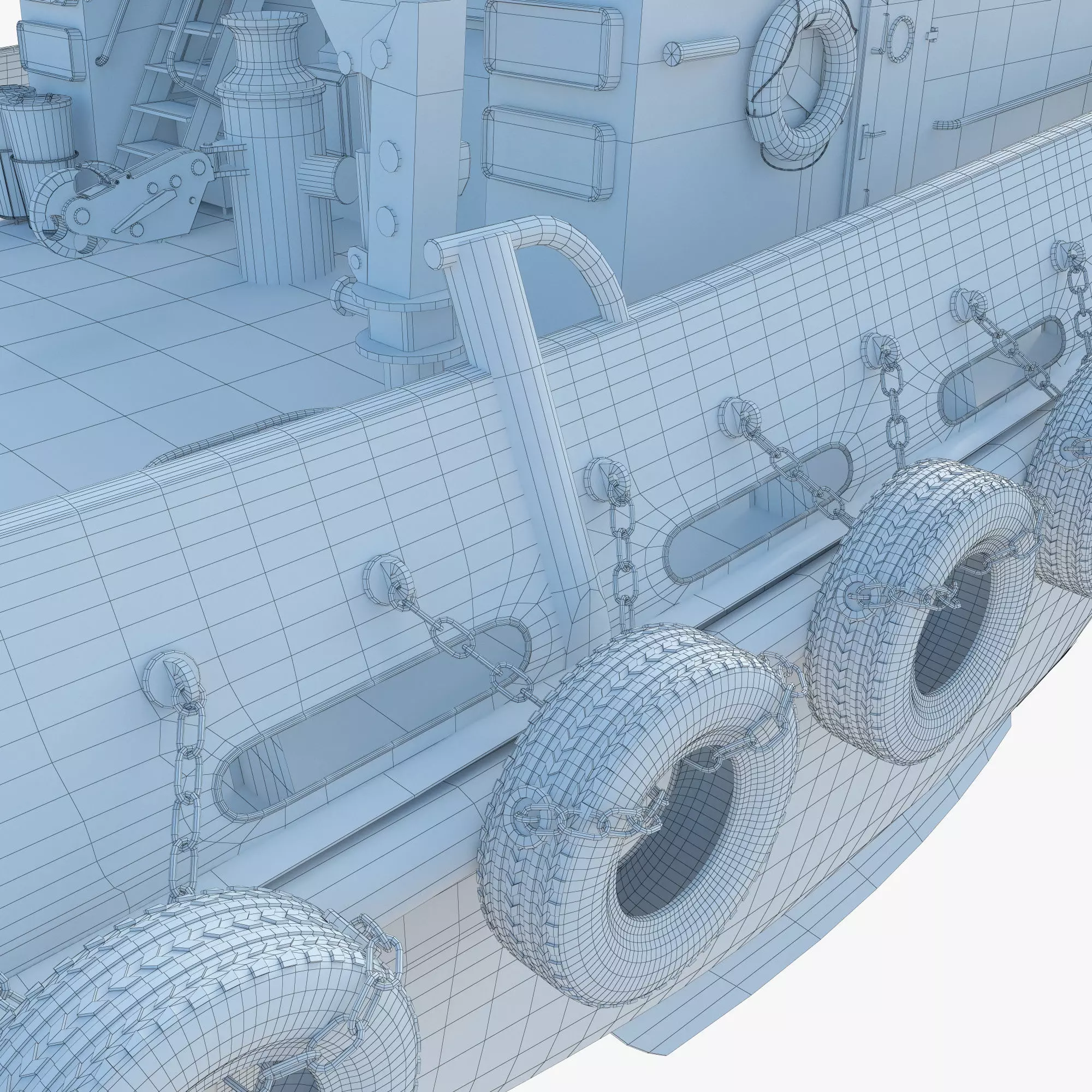 Towing Ship - Detailed 3D Model 3D model_15