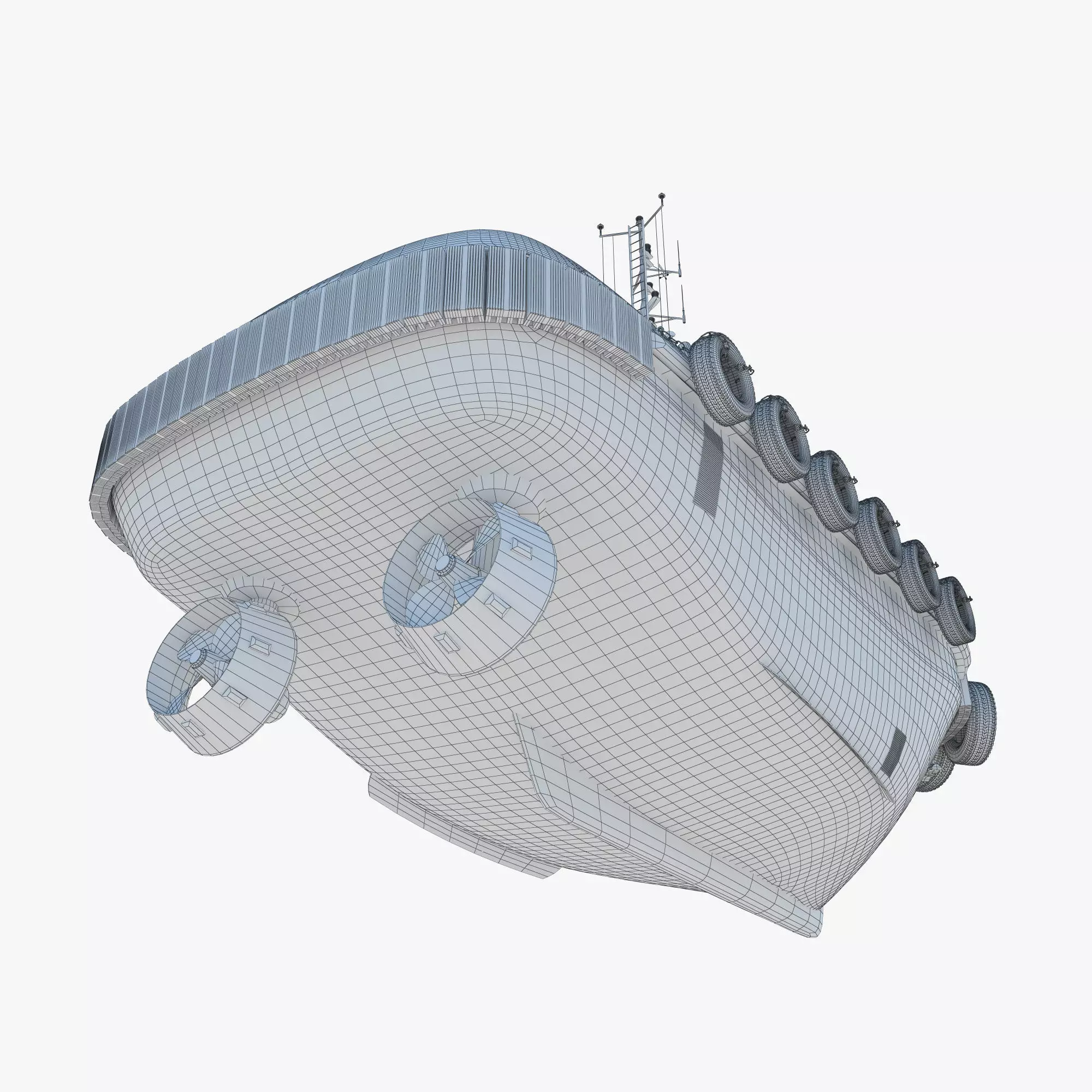 Towing Ship - Detailed 3D Model 3D model_14