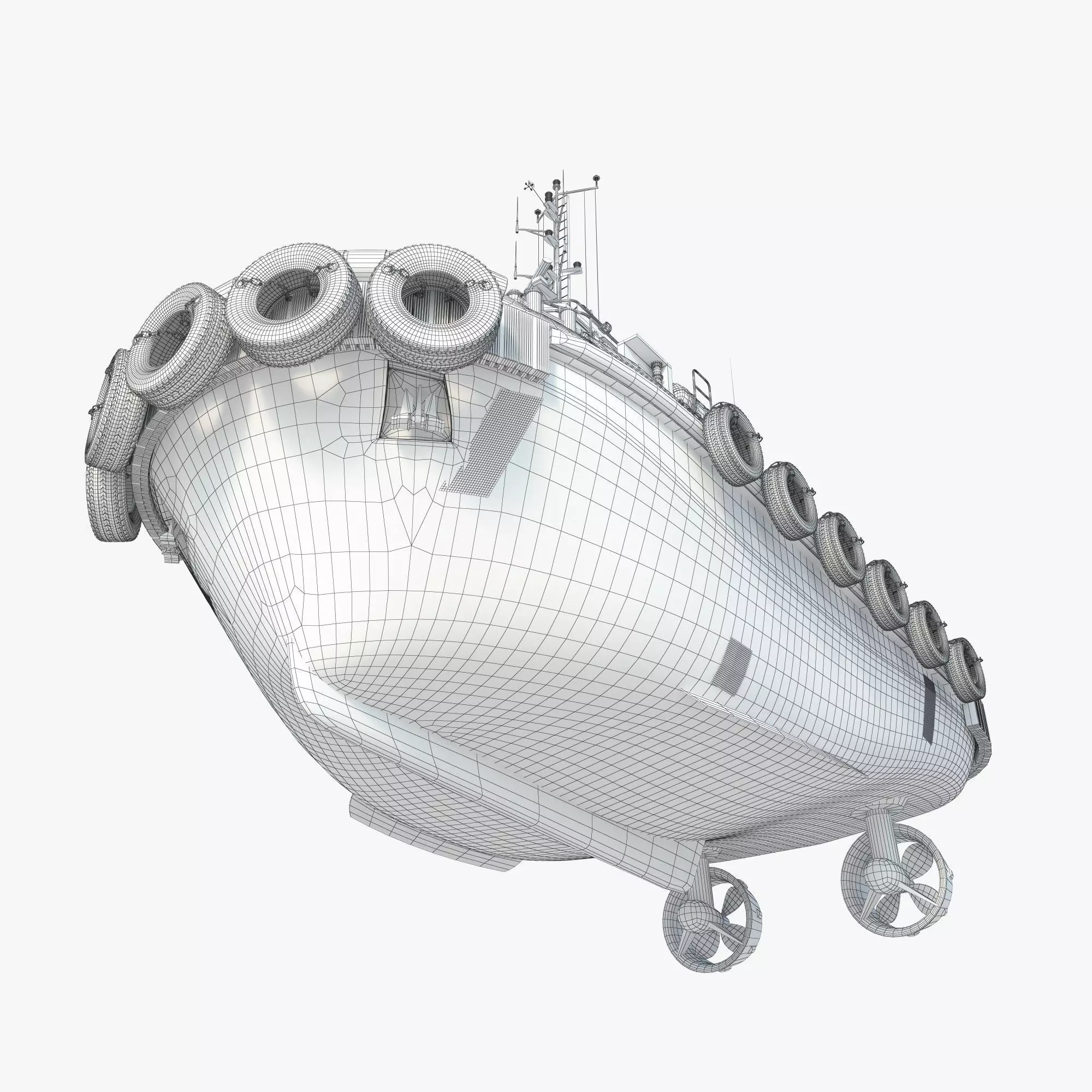 Towing Ship - Detailed 3D Model 3D model_13