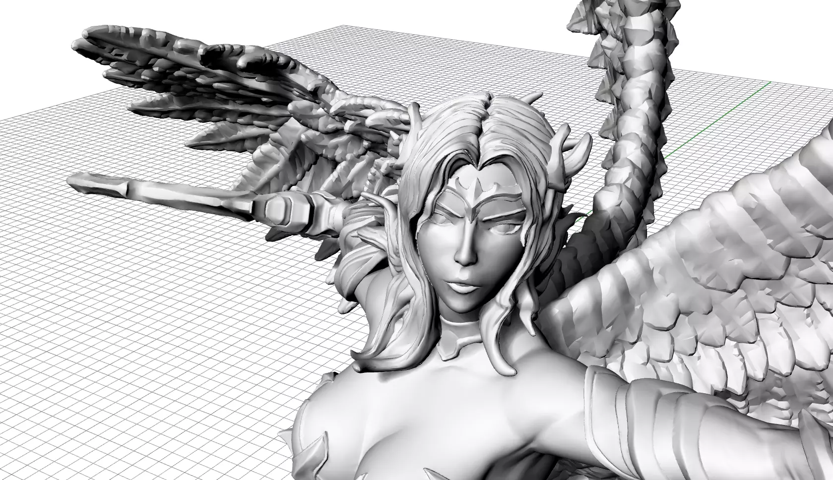 Fantasy Warrior  3d model file for 3d printer 3D print model_14