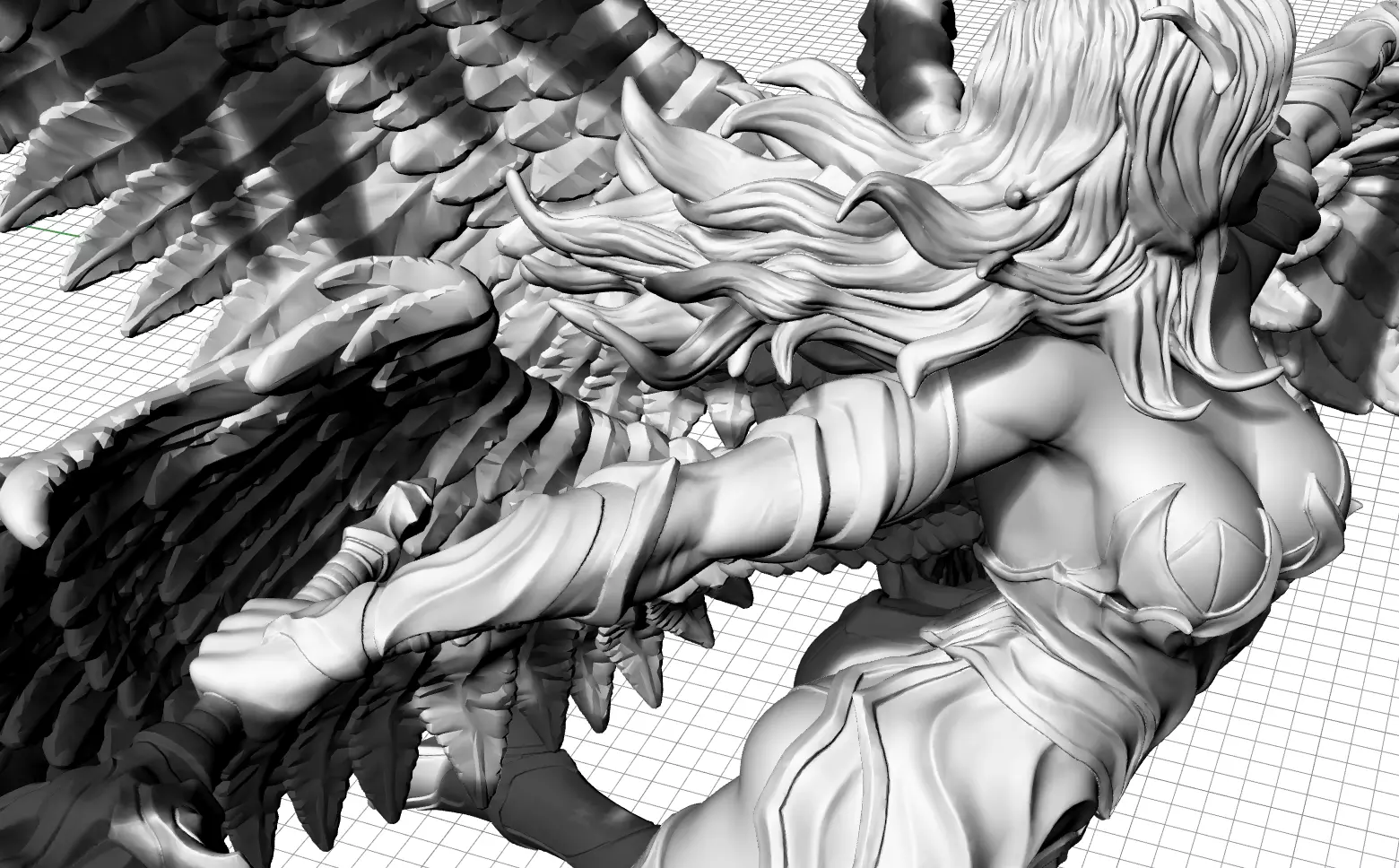 Fantasy Warrior  3d model file for 3d printer 3D print model_15